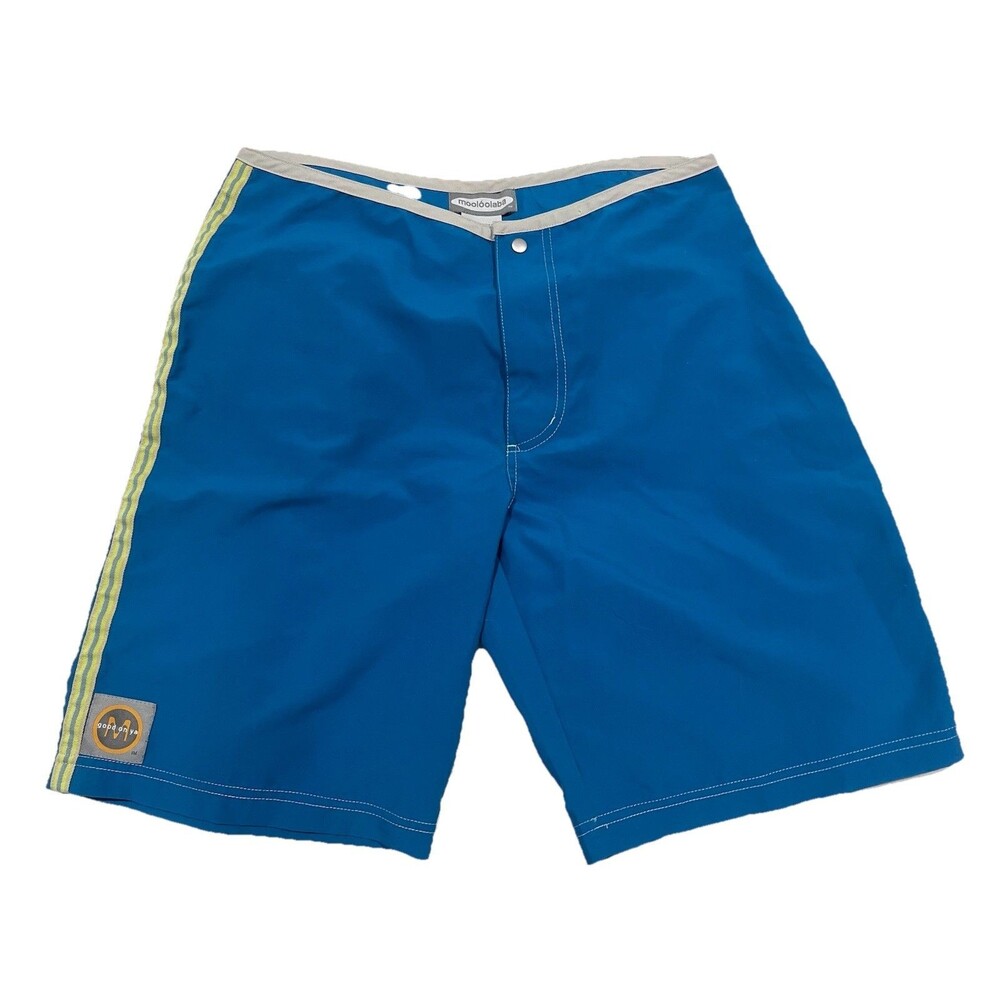 Mooloolaba Women’s M Blue 100% Polyester Board Swim Shorts 9” Bermuda Quickdry